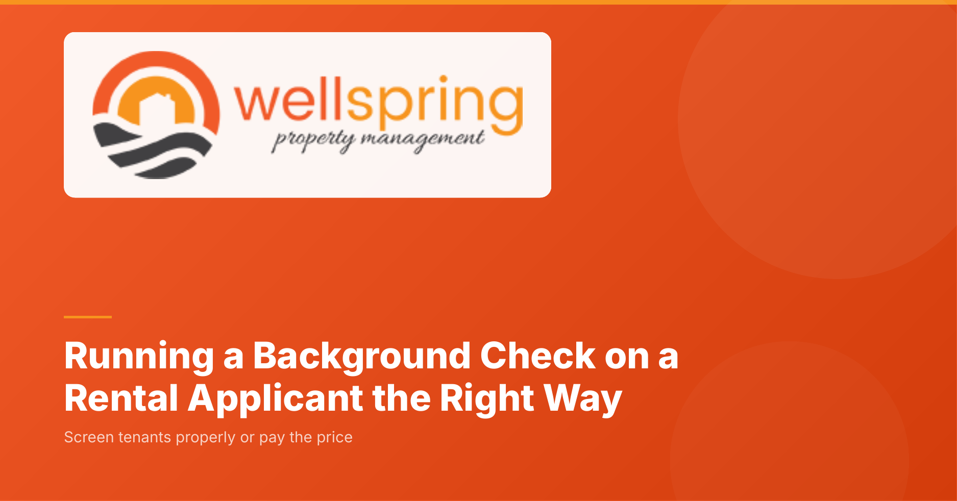 How to run a background check on a rental applicant