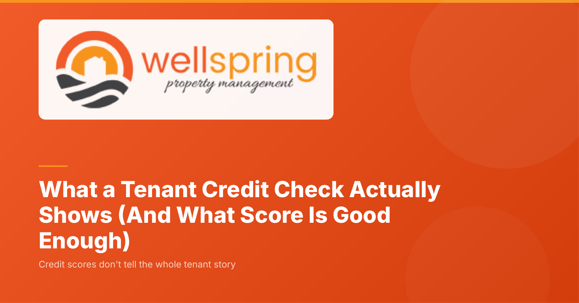 What does a credit check show landlords (and what score is good enough)