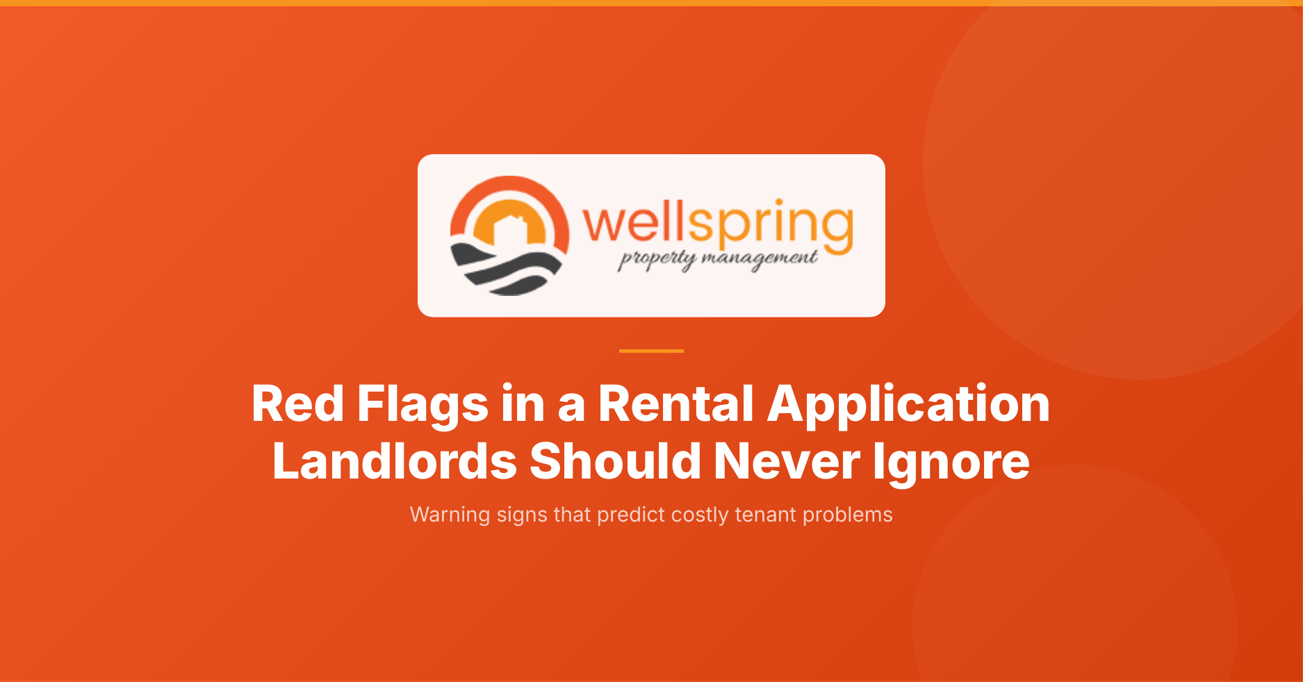Red flags in a rental application landlords should never ignore