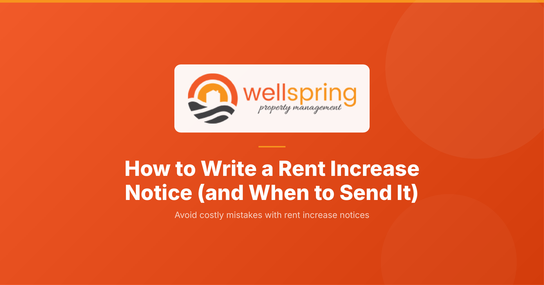How to write a rent increase notice (and when to send it)
